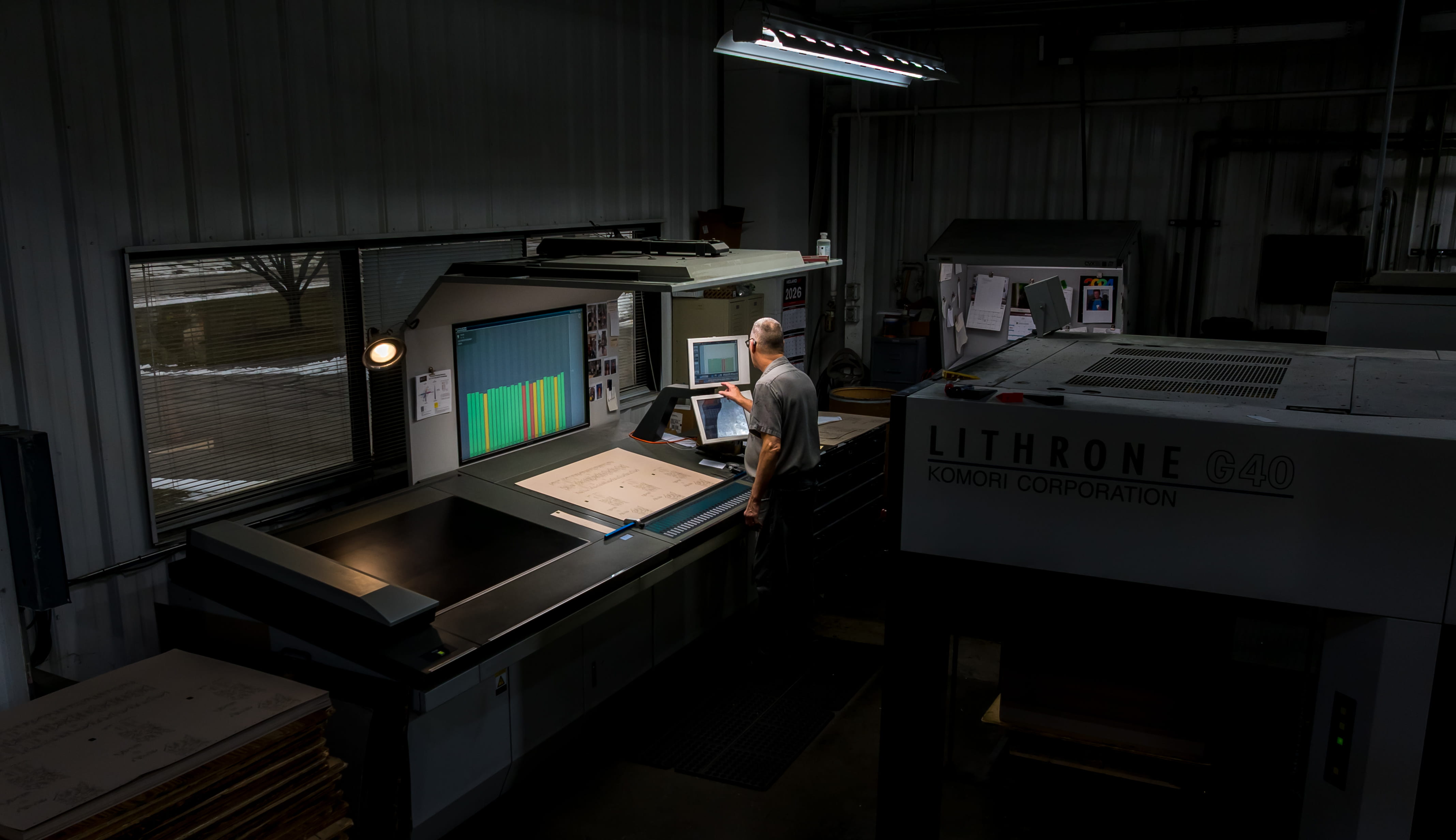 Komori offset printer