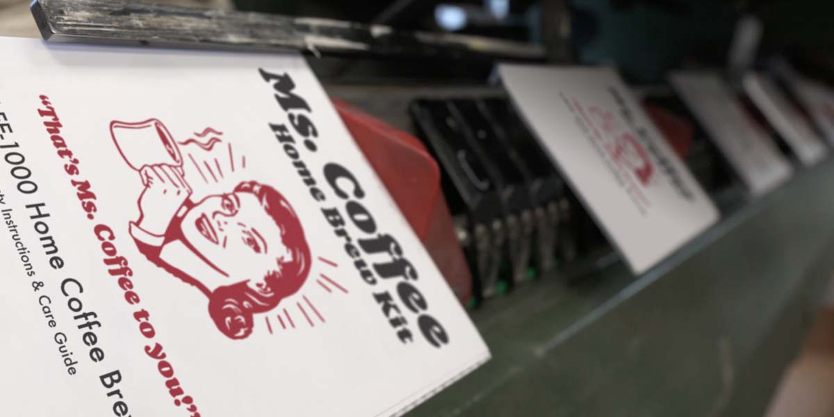 The bindery machine at Keefer Printing.